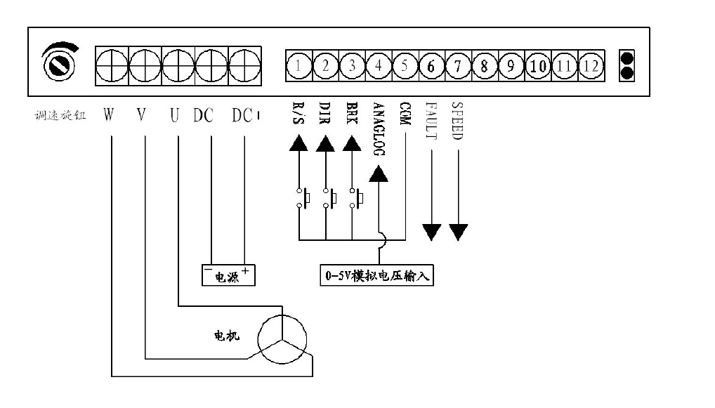 無(wú)刷驅(qū)動(dòng)器線路連接圖