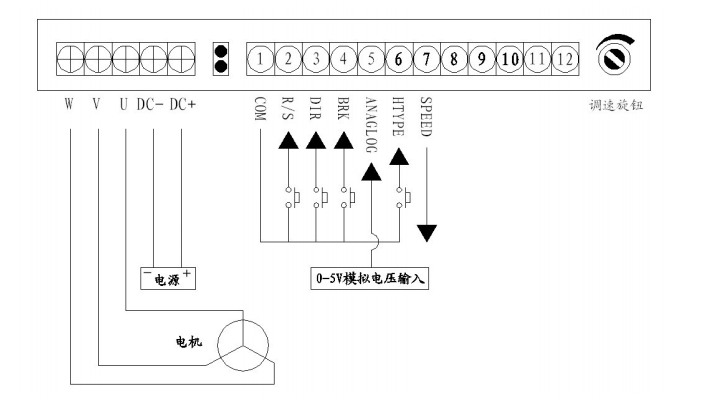 無刷驅(qū)動(dòng)器接線圖